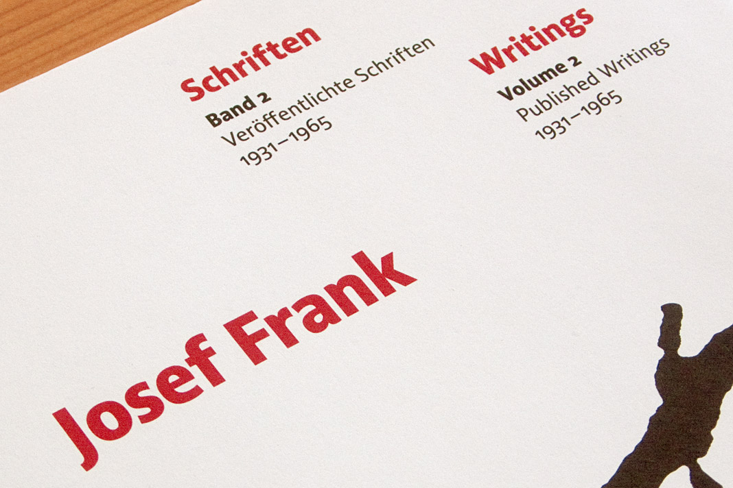 Josef Frank’s writings set in Acorde