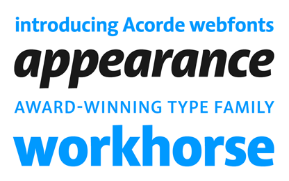 Acorde webfonts are finally available for purchase