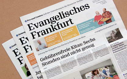 <i>Evangelisches Frankfurt</i> <br>is now typeset in Sindelar